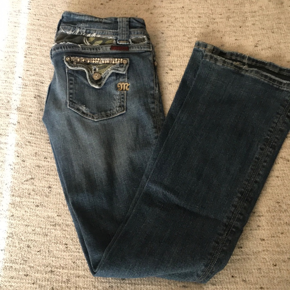 Miss Me Boot Cut Camo Jeans